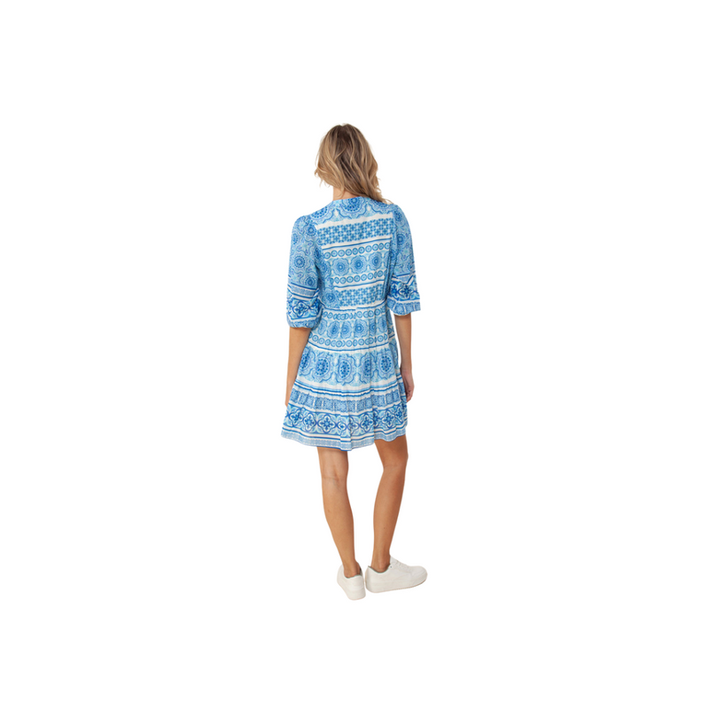An image of the Hale Bob V Neck Short Dress
