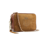 An image of the Fairfax & Favor The Finsbury Crossbody Bag in the colour Tan.