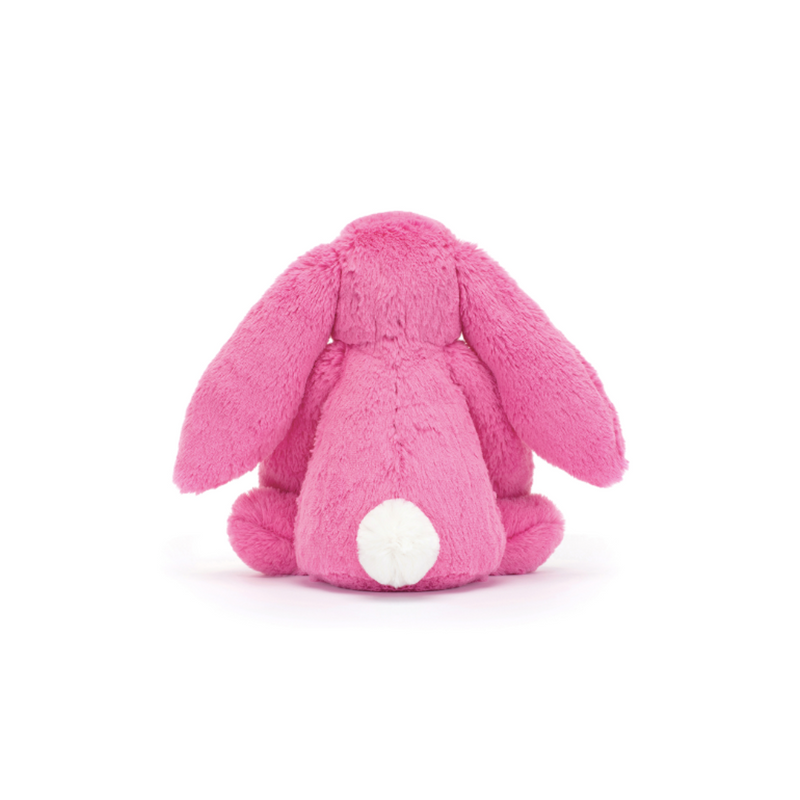 Jellycat Bashful Bunny. A cuddly bunny soft toy in the shade hot pink.