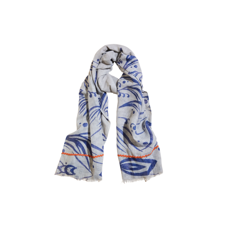 Wave Linen Scarf