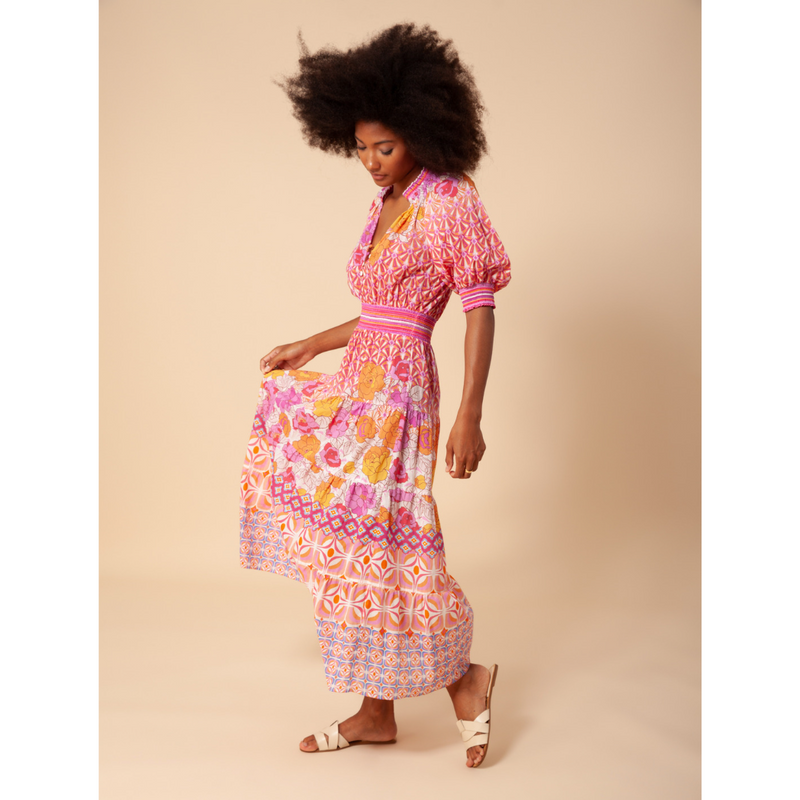 An image of the Hale Bob Multi Print Dress