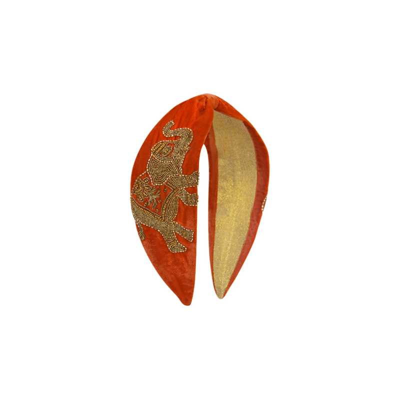 An image of the Powder Velvet Headband