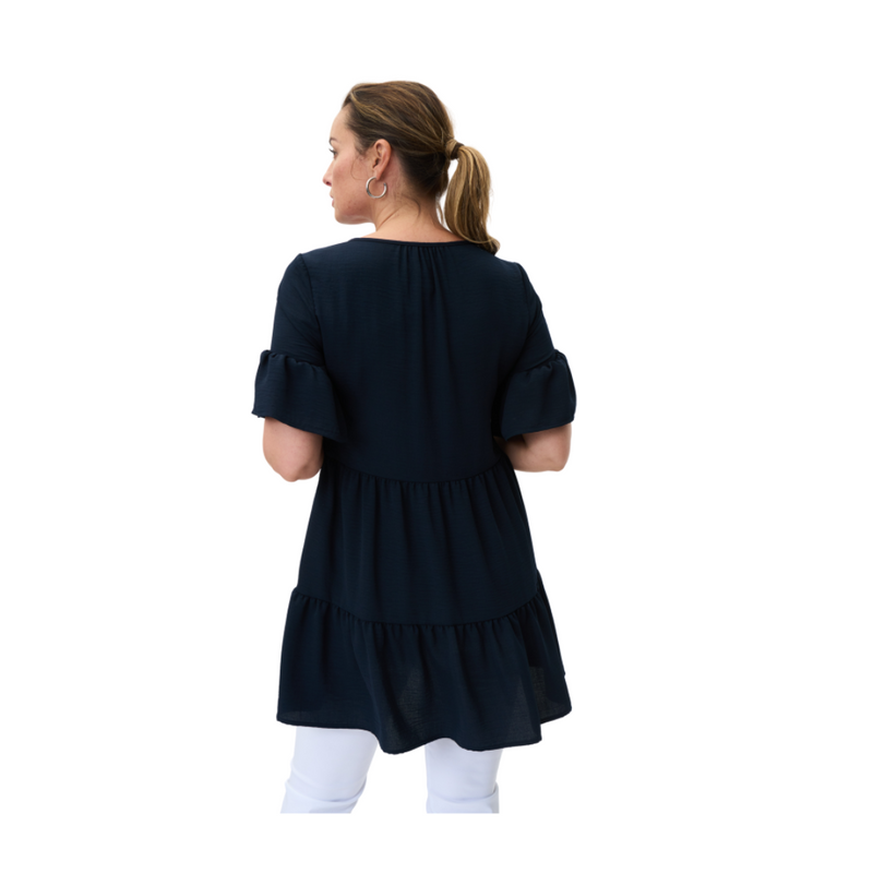 An image of the Joseph Ribkoff V Neck Tunic