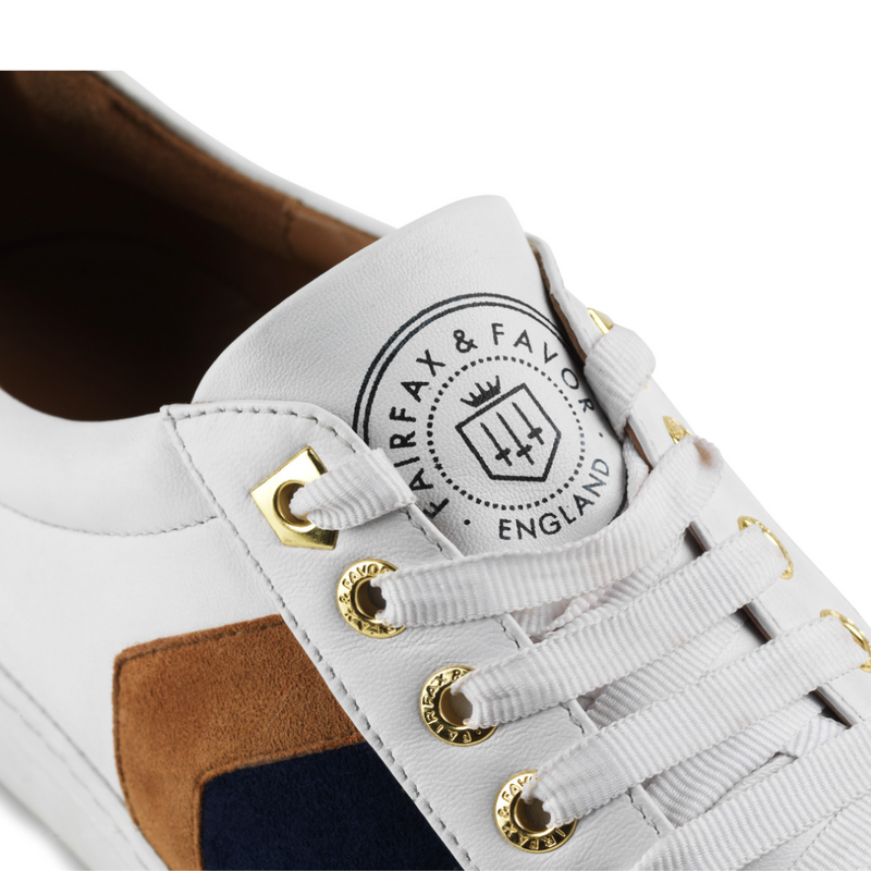 An image of the Fairfax & Favor Fairfax & Favor Alexandra Leather Trainer
