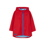 Lighthouse Ethan Jacket. A waterproof boy's jacket with a soft jersey lining, zip-up front, and a cool red design.