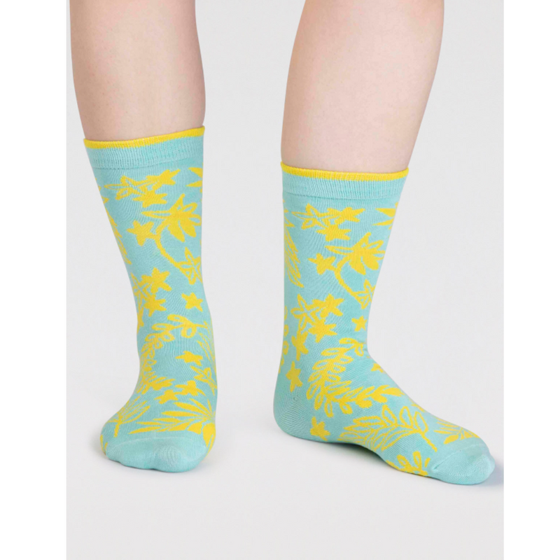 An image of the Thought Bamboo Floral Sock
