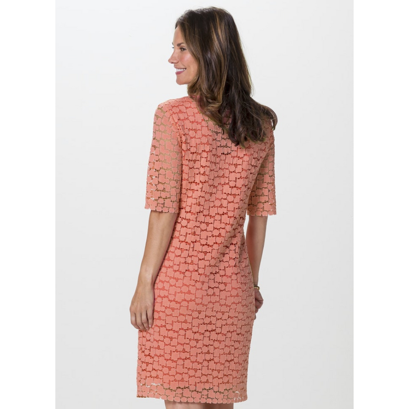 An image of the Bianca 3/4 Sleeve Lace Dress