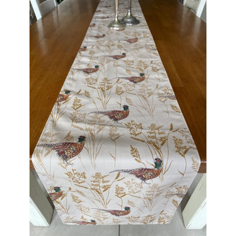 An image of the Vanessa Bathgate Pheasant Table Runner