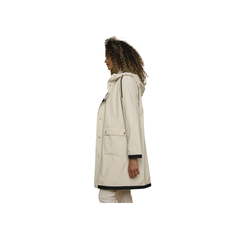 Women's reversible 2025 raincoat with hood