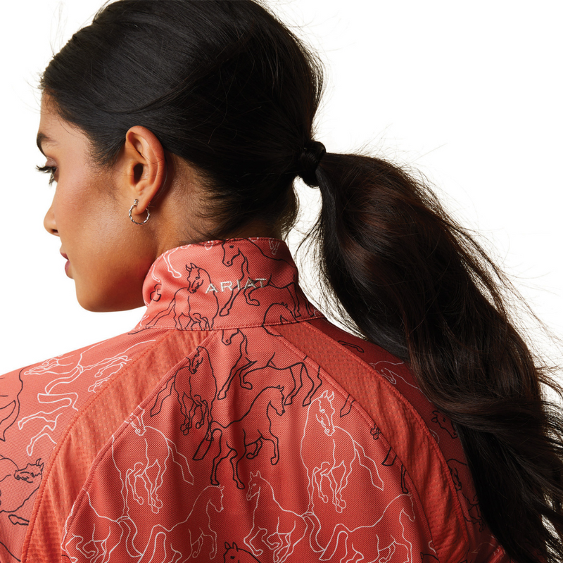 An image of the Ariat Sunstopper 2.0 1/4 Zip Baselayer