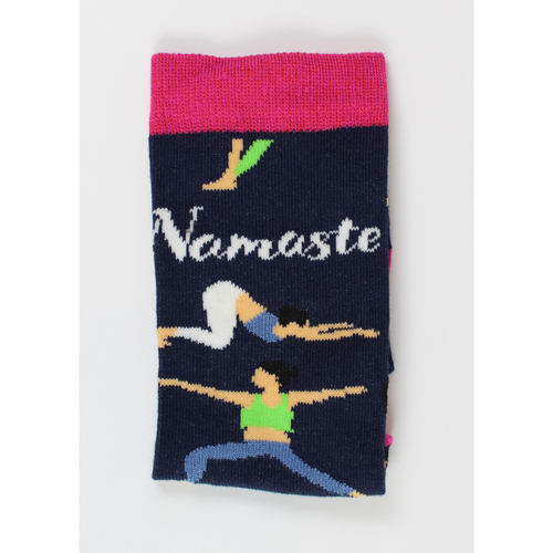 An image of the Smiling Faces Namaste Socks