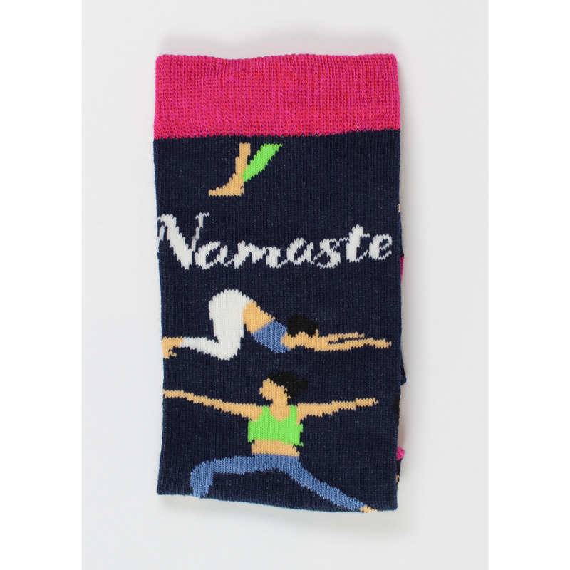 An image of the Smiling Faces Namaste Socks