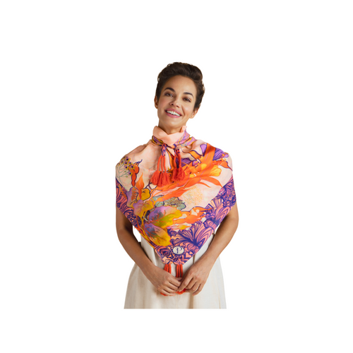 An image of the Powder Silk Scarf