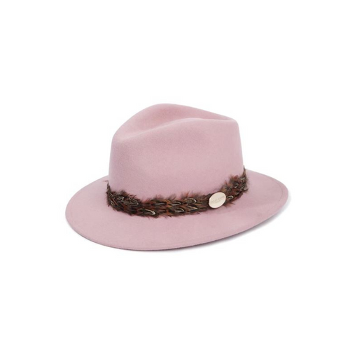 An image of the Hicks & Brown Suffolk Pheasant Feather Wrap Fedora