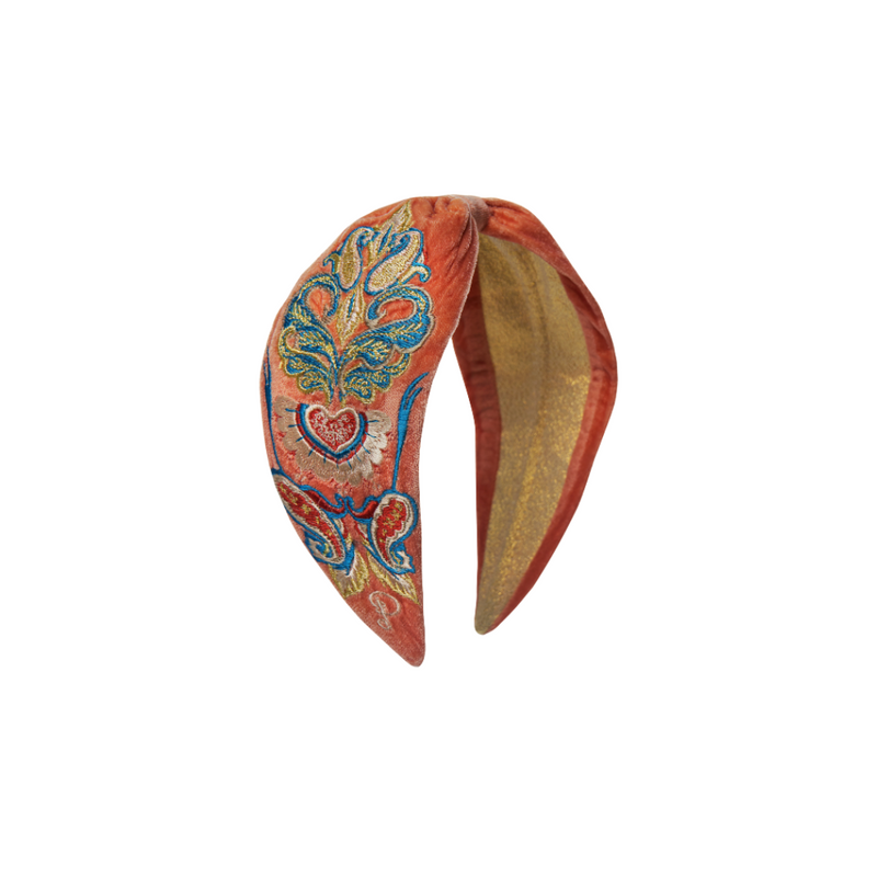 An image of the Powder Velvet Headband