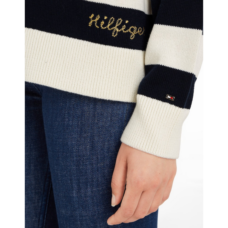 An image of the Tommy Hilfiger Stripe Cardigan