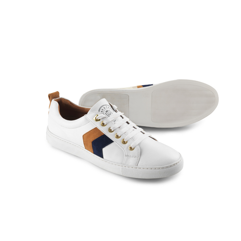 An image of the Fairfax & Favor Fairfax & Favor Alexandra Leather Trainer