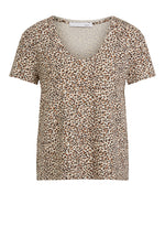An image of the Oui Leopard Print T-Shirt