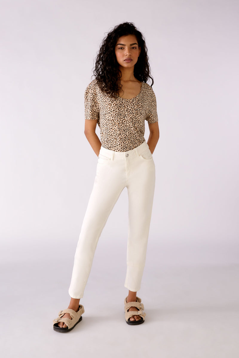 An image of the Oui Leopard Print T-Shirt