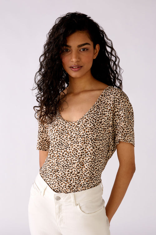 An image of the Oui Leopard Print T-Shirt