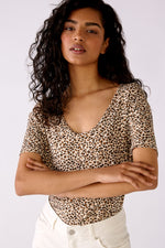 An image of the Oui Leopard Print T-Shirt