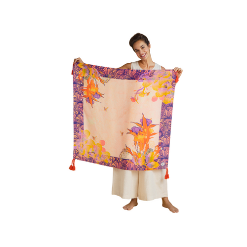 An image of the Powder Silk Scarf
