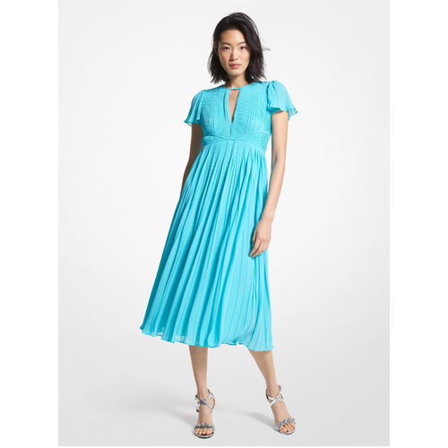An image of the Michael Kors Pleated Midi Dress