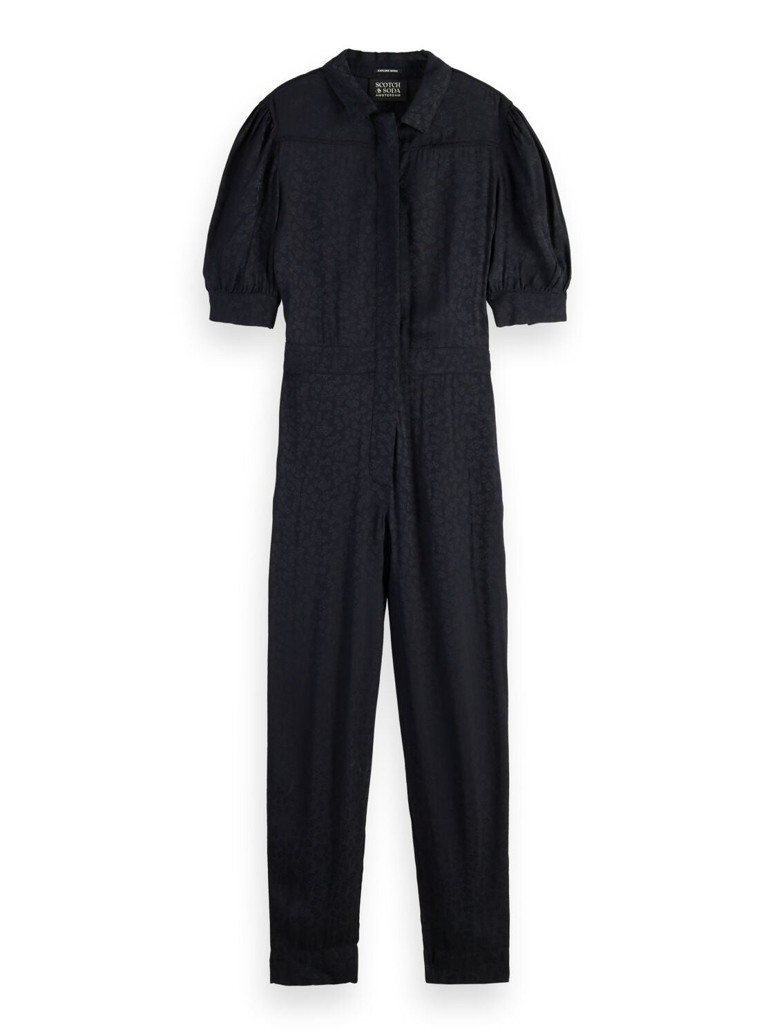 An image of the Scotch & Soda Jacquard Woven Jumpsuit