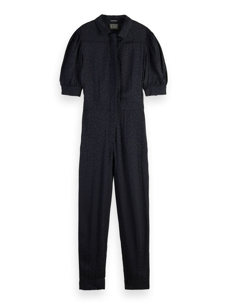 An image of the Scotch & Soda Jacquard Woven Jumpsuit