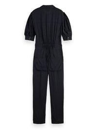 An image of the Scotch & Soda Jacquard Woven Jumpsuit