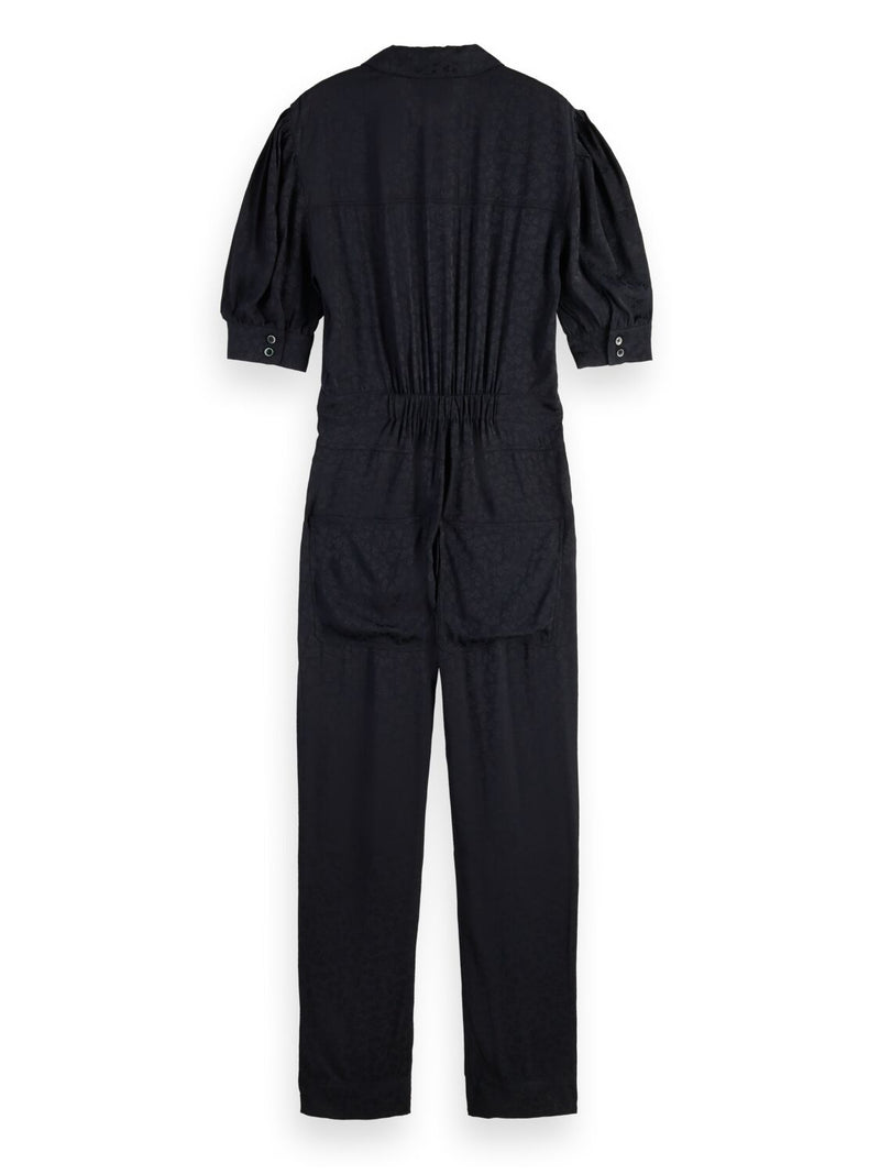 An image of the Scotch & Soda Jacquard Woven Jumpsuit
