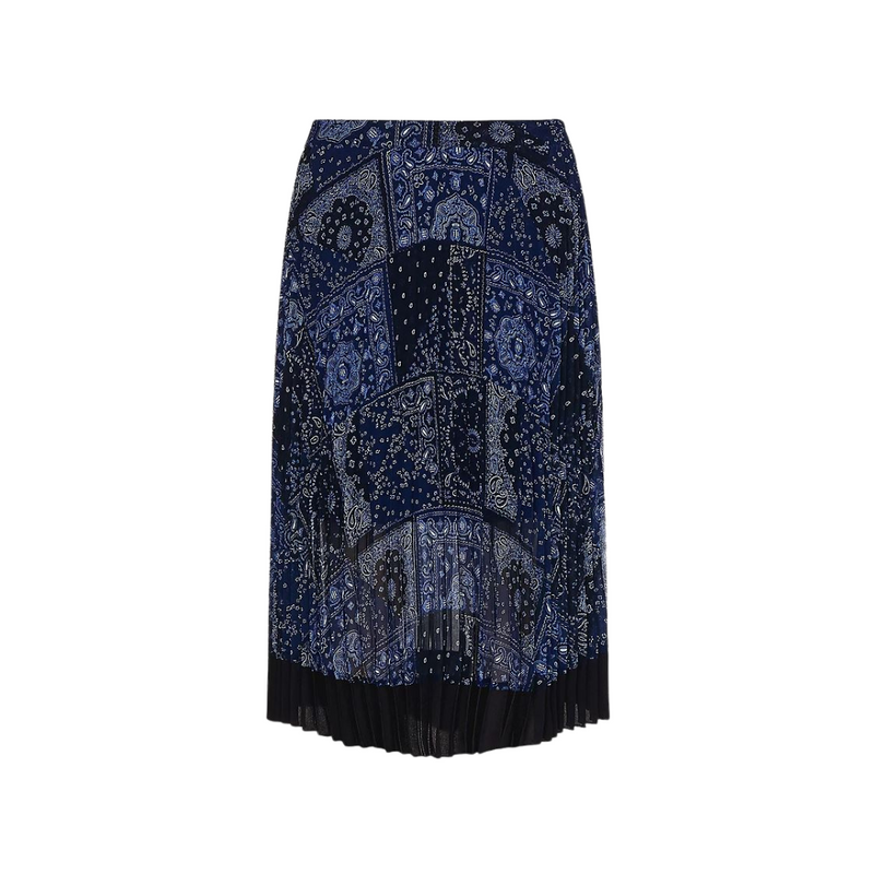 An image of the Tommy Hilfiger Paisley Pleat Skirt