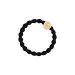 An image of the By Eloise Gold Letter Charm Elastic Hairband