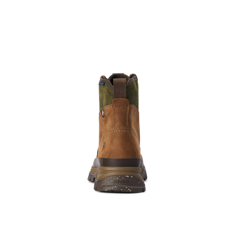 An image of the Ariat Women's Moresby Waterproof Boot in the colour Brown/Olive.