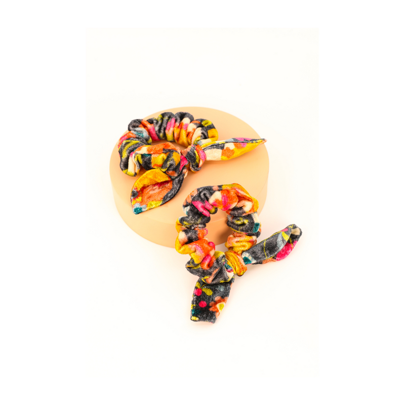 An image of the Powder Velvet Scrunchies