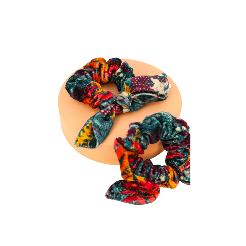 An image of the Powder Velvet Scrunchies