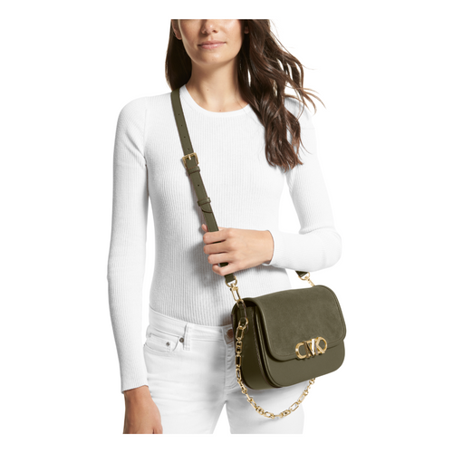 An image of the Michael Kors Saddle Crossbody Bag