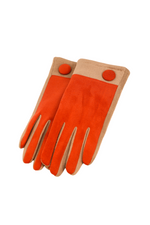 An image of the Powder Darcy Faux Suede Glove