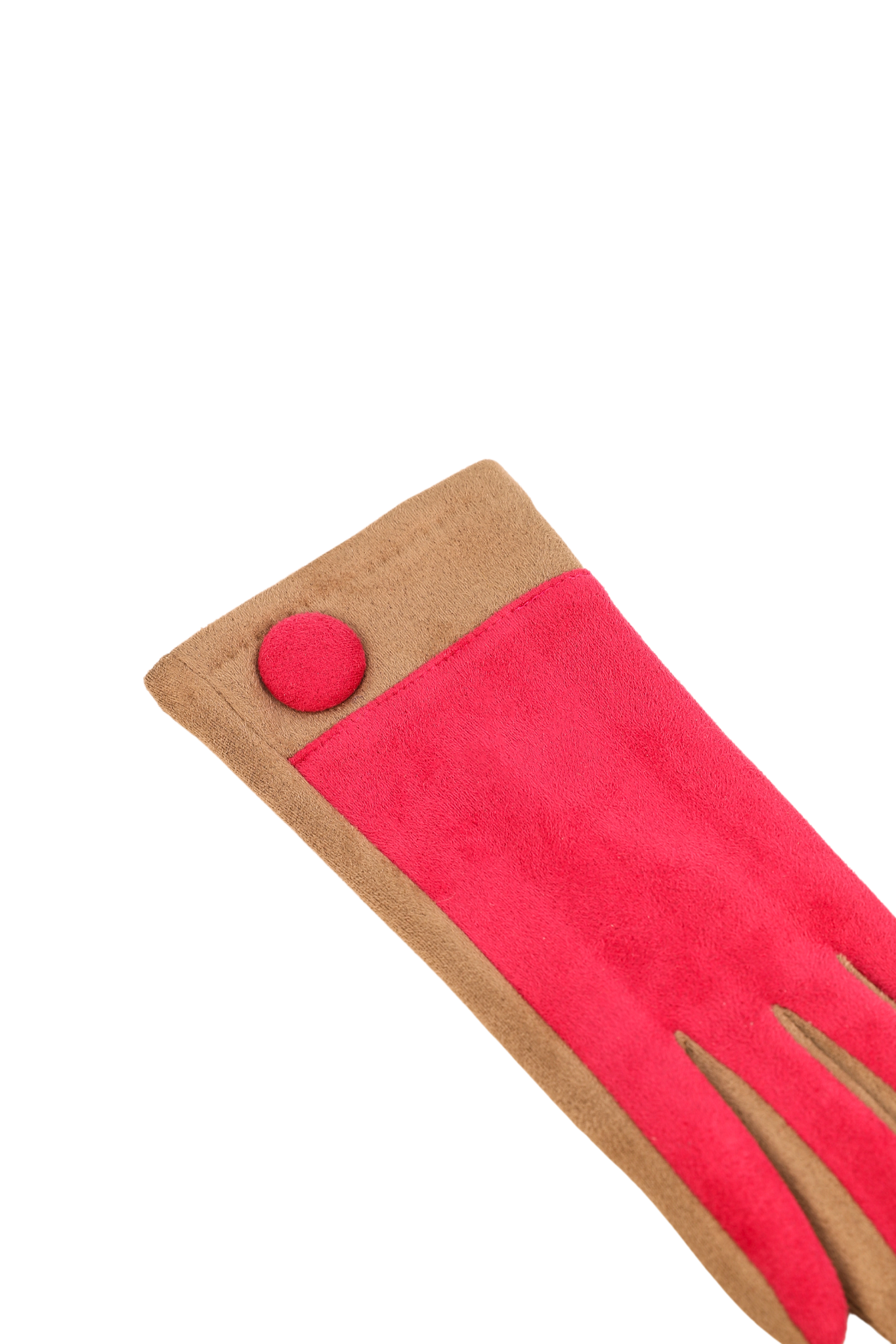 An image of the Powder Darcy Faux Suede Glove