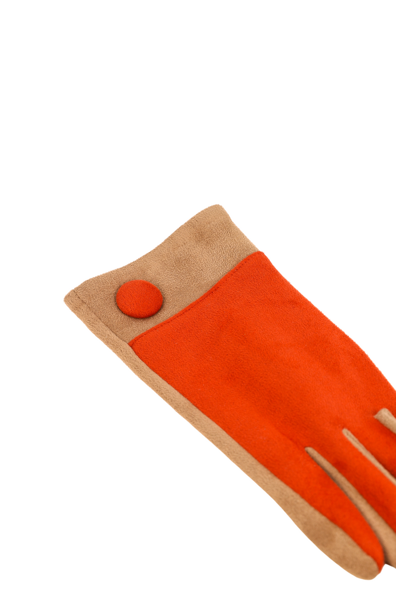 An image of the Powder Darcy Faux Suede Glove