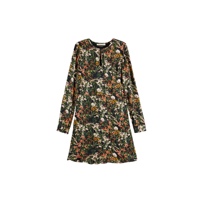 An image of the Scotch & Soda Ruffle Hem Mini Dress