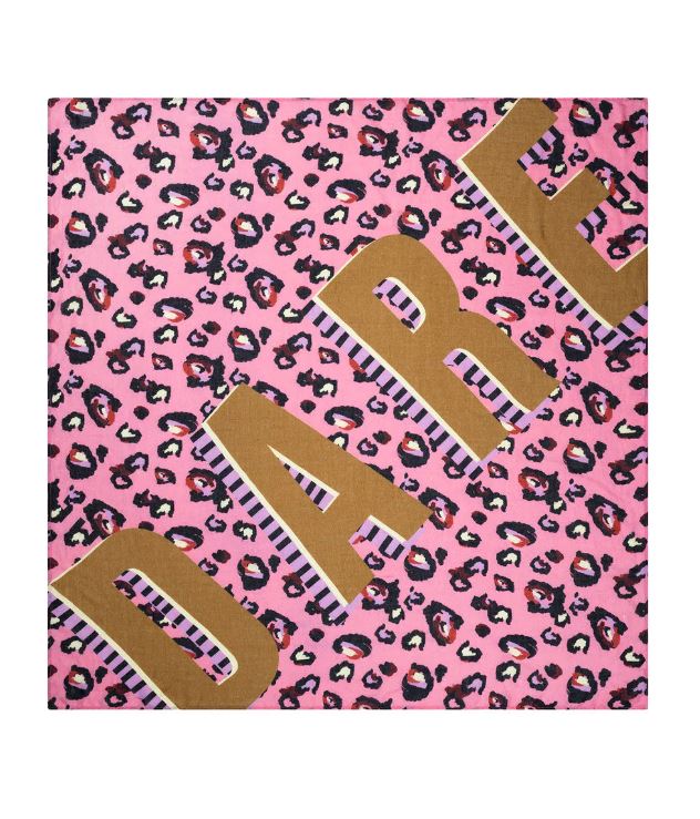 An image of the POM Amsterdam Daring Leopard Shawl
