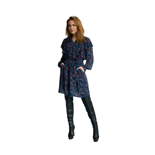 An image of the POM Amsterdam Mythical Birds Dress