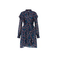 An image of the POM Amsterdam Mythical Birds Dress