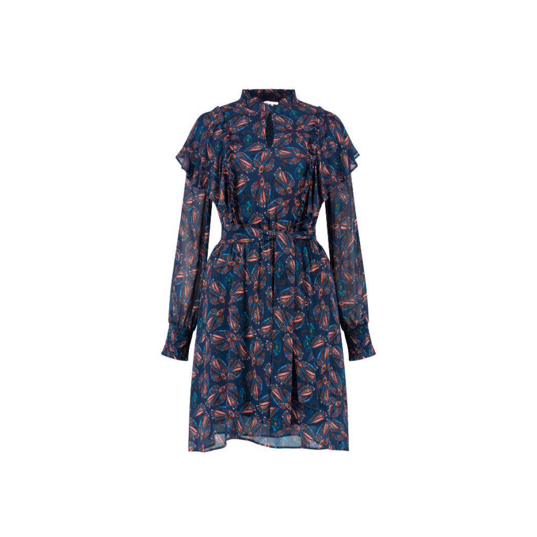 An image of the POM Amsterdam Mythical Birds Dress