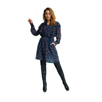 An image of the POM Amsterdam Mythical Birds Dress