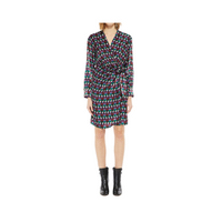 An image of the Marella Long Sleeve Wrap Dress