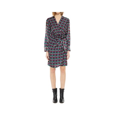 An image of the Marella Long Sleeve Wrap Dress