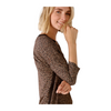 An image of the Oui 3/4 Sleeve Animal Print Blouse