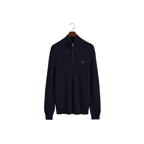 Rib 1/2 Zip Cotton/Wool Jumper